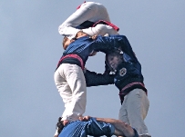 Building human towers near Barcelona is a popular weekend passtime Castellers3